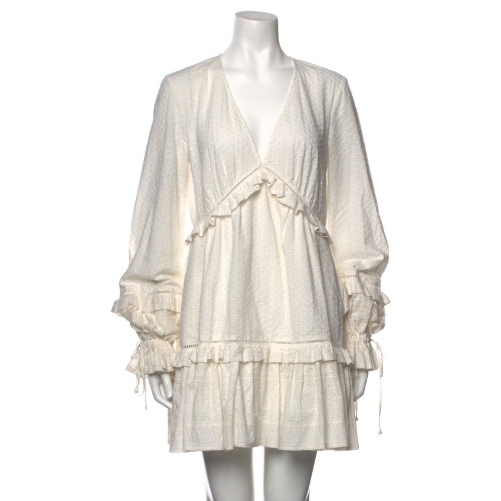 Jonathan Simkhai Cotton Eyelet Ruffle Dress